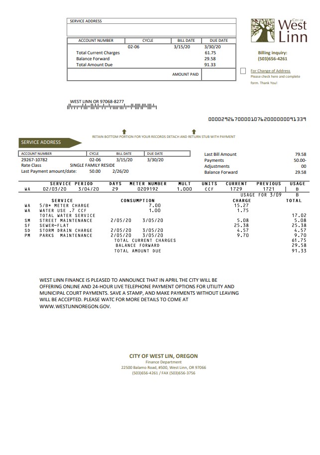  Minol USA business utility bill 